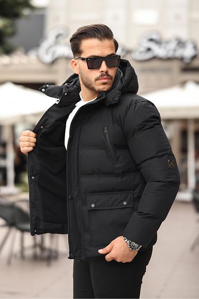 OFF ON ORIGINAL New Season Hooded Inner Fleece Men's Puffer Jacket Water&Windproof