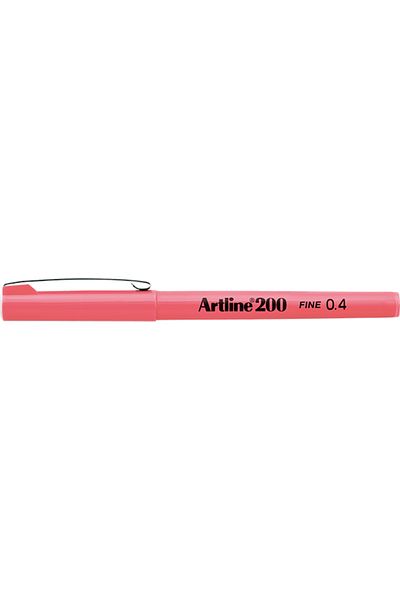 artline 200 Fineliner 0.4mm Felt Tip Pen Pink