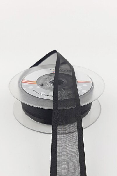 Limelia Μαύρη Φαρδιά Οργάντζα Σατέν Κορδέλα 20 m