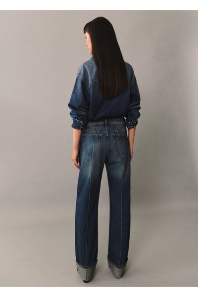 MANGO Woman Geniş kesim gömlek ceket