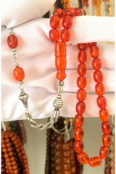 Kehribarkolik İRAN NECEF KATALİN EL BOY KIRMIZI BEYZİ MODEL TESBİH