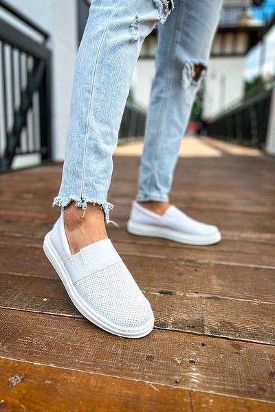 HSMD Brecon Ch091 Rbt Men's Shoes - White