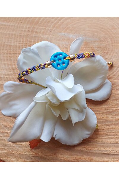 ZDTHandmade Süryani nazar taşı soft multicolor renkli kordon makrome bileklik