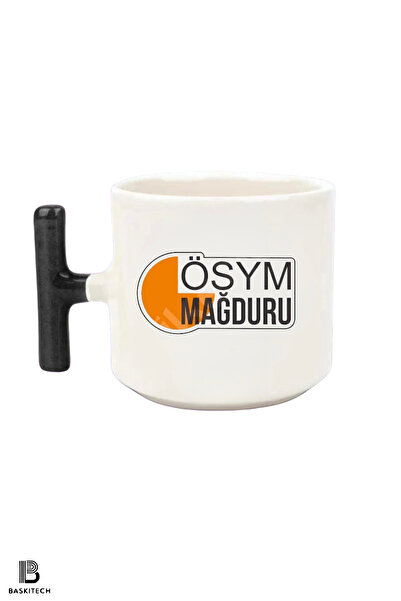 FenerciHediyelik كوب بمقبض على شكل حرف T مطبوع عليه Ösym Şğduru