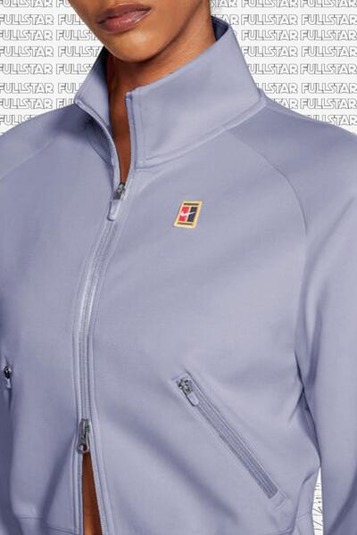 Nike Γυναικείο μπουφάν τένις Court Heritage Full Zip Λιλά