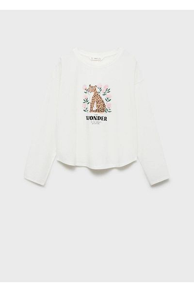 MANGO Kids Μακρυμάνικο μπλουζάκι Panther