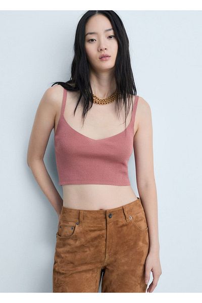 MANGO Woman Knitwear cropped blouse