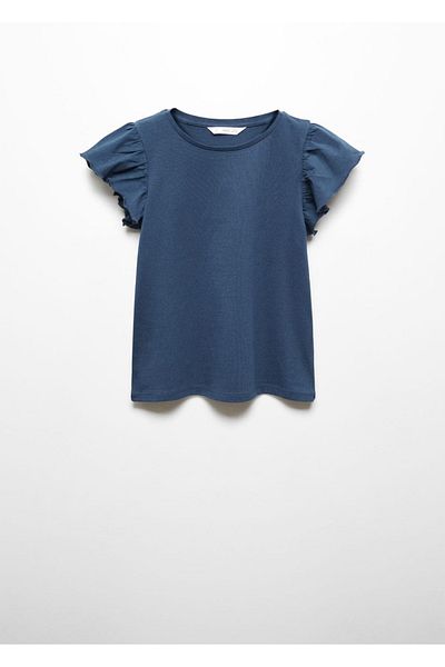 MANGO Kids Kurzärmliges T-Shirt mit Rüschen