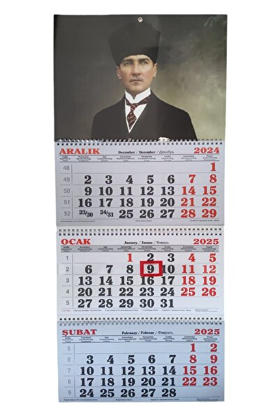 KESKİN COLOR 2025 Yılı Gemici Takvimi Spiralli Jumbo Boy (74,5x32,5)