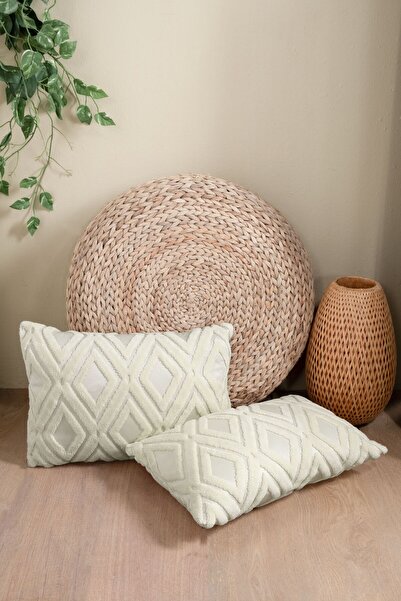 Vannes Home Bohem Punch 2'li Dekoratif Kırlent Kılıfı Yastık Kılıfı Çift Tara...