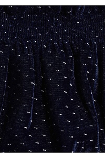 MANGO Baby Puantiyeli Kadife Şort