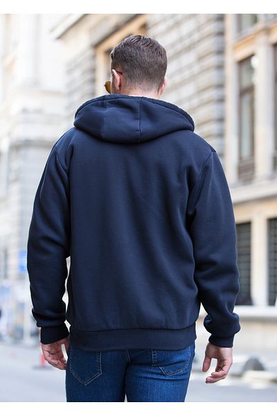 Masimar Men's Hooded Fur Lined 3 Thread Inner Pocket Sweatshirt