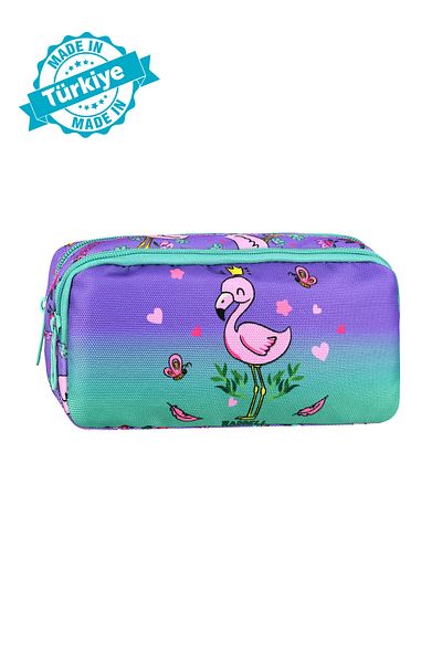 Waddell Τσάντα θήκης για στυλό με διπλά μάτια Flamingo με μοτίβο RoyalGlow
