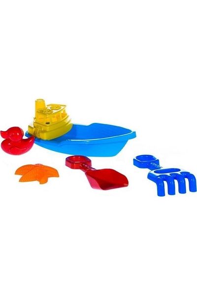 Tıfıl Toys Blue Fishing Boat - Beach and Sea Toy Ebt-101