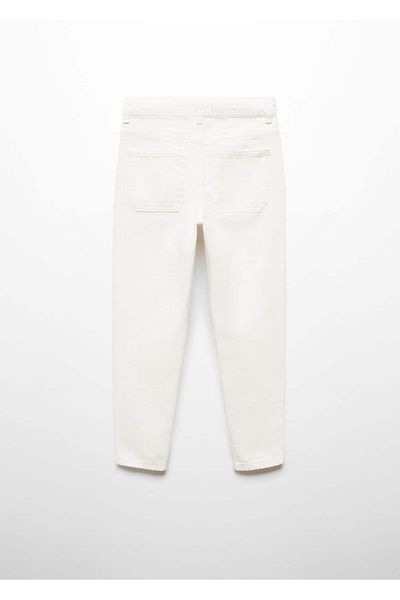 MANGO Kids Βαμβακερό τζιν Mom-fit