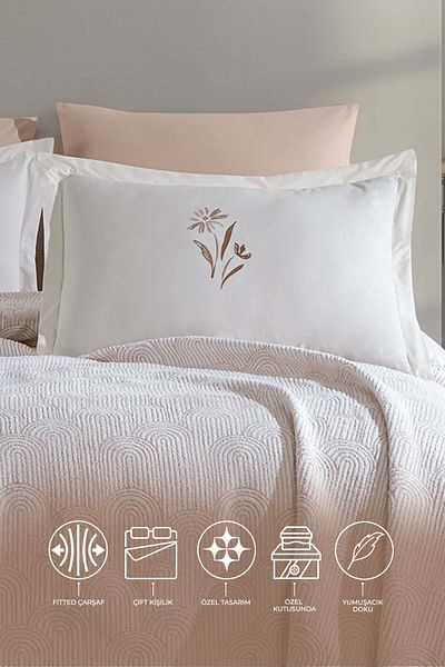 Elart Sunrise Blanket - Double 6 Piece Stone Set