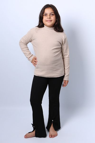 HÇM Girls - Knitwear Plain Badi Turtleneck T-Shirt D1