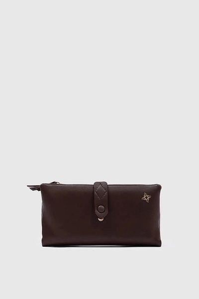 Honorius Bitter Brown Soft Leather Women's Handbag - Multi-Compartment Wallet