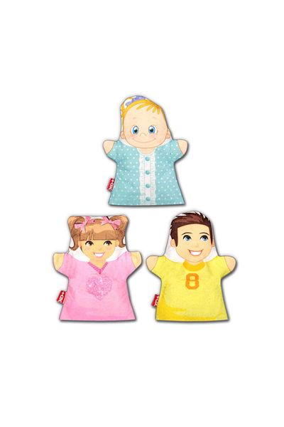 Tox 3 Piece Brothers Hand Puppet Set, Educational Toy T172