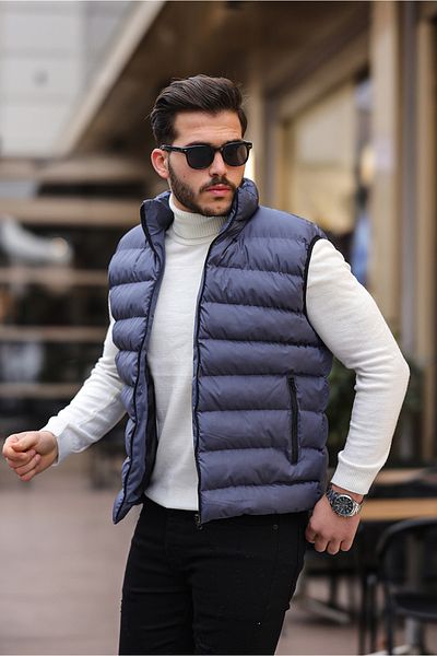 TREND YAŞAR Comstar Men's Black Puffer Vest