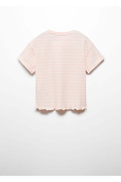 MANGO Kids Gestreiftes T-Shirt aus Baumwolle