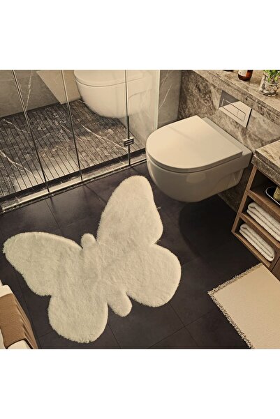 SERİA HALI KELEBEK DİZAYN POST HALI KAYMAZ TABAN MAKİNEDE YIKANIR