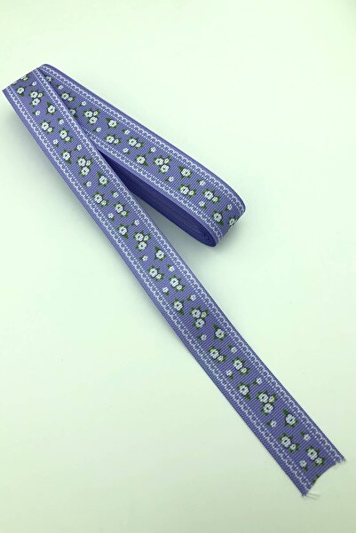 Limelia Liliac Mic Motiv Floral Imprimat Grosgrain Cutie 10 Mt