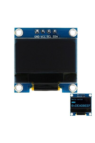Arduino 128x64 0.96 Inch Oled Grafik Lcd Ekran - Ssd1306 - 4 Pin I2c