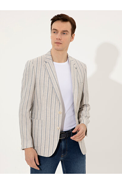 Cacharel Mavi Slim Fit Ceket 50247318-VR036