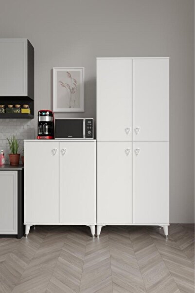 mapahomeliving Simple Sp6190 Çok Amaçlı Dolap 6 Kapaklı Mutfak Dolabı  Balkon...