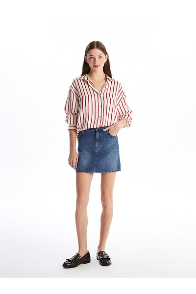 LC Waikiki Lw - Fusta Jean de damă cu formă standard