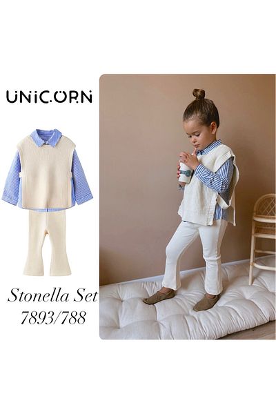 childbaby Girl's Shirt Detail Set
