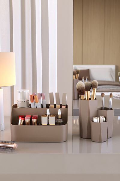 Pufwin Home Set Organizator Dublu Organizator Cosmetic Machiaj Si Organizator Baie