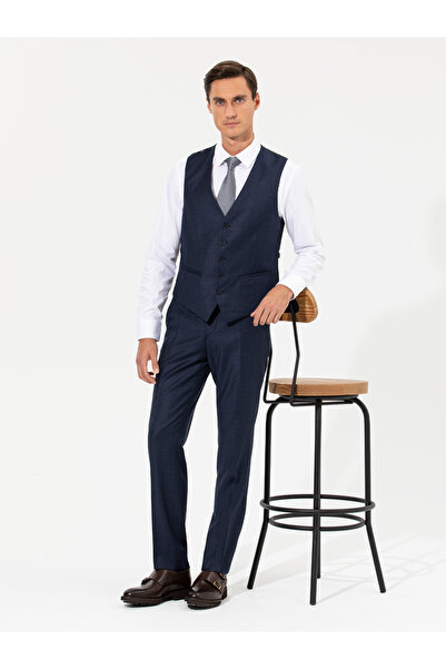 Cacharel Lacivert Slim Fit Yelek 50257927-VR033