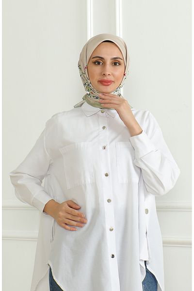 sefamerve Κασκόλ Light Mink Green Karaca Rayon - 81051-14