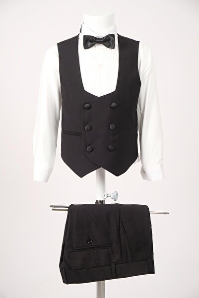 Doctor junior Erkek Çocuk Smokin Takım Elbise Slim Fit / Gömleksiz