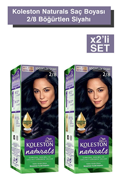 Wella Koleston Naturals Saç Boyası 2/8 Böğürtlen Siyahı X2'li Set