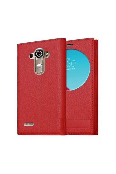 Tekamo حافظة ماغنوم متوافقة مع LG G4 مع غطاء نافذة