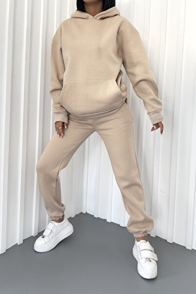 ruNadeS Γυναικείο σετ φόρμας με κουκούλα με κουκούλα με 3 νήματα - Walking