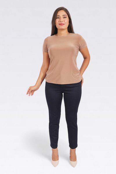TOLGA SARAÇOĞLU 30153 BLUE ÎNCHIS PANTALONI DE DENIM LUNGIME LA gleznă