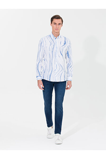 Cacharel Açık Mavi Slim Fit Uzun Kollu Gömlek 50265587-VR003