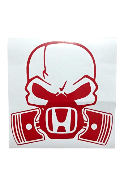 meristeed ملصق السيارة المعدل، H Skull موديل 950405 للزجاج والجميع للأسطح الم...