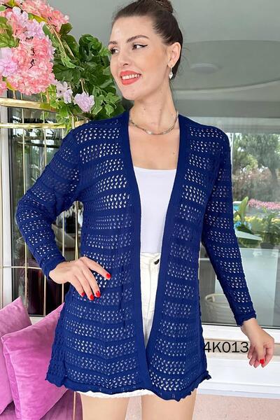 İnce Topuk سترة صوفية مخرمة موديل 4k013