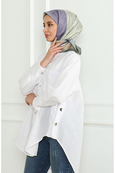 sefamerve Πράσινο κασκόλ Karaca Rayon - 81054-06
