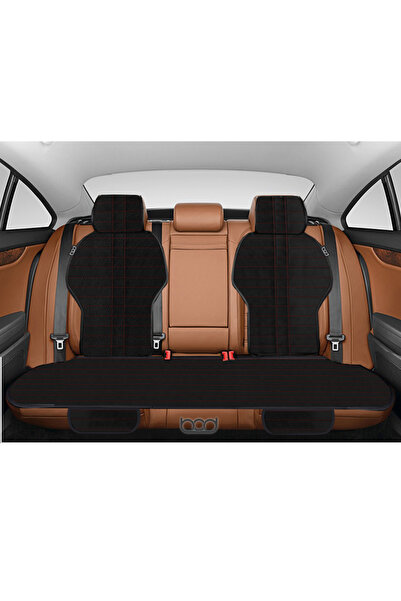 Bod Car Seat Cushion Set with Taste Pocket Seat Protection Cover Sport Series Black-Red (Front & Rear Full Set)