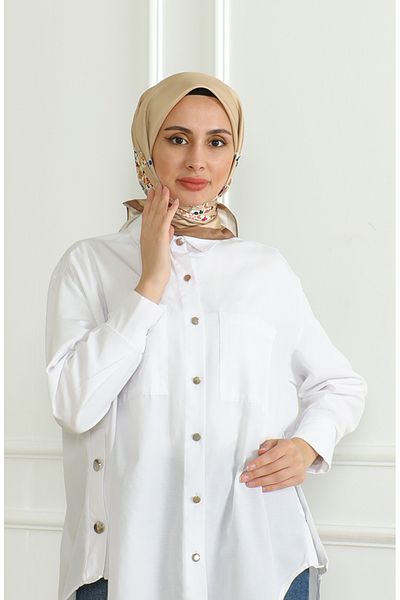 sefamerve Μπεζ καφέ Karaca Rayon Κασκόλ - 81051-15