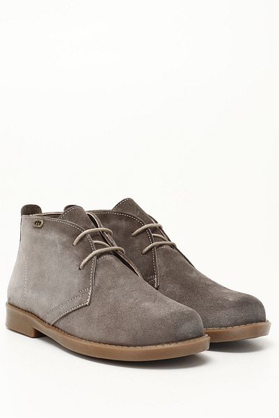 GÖNDERİ(R) Γυναικείες / Κορίτσια Mink Suede Rubber Sole από γνήσιο δέρμα