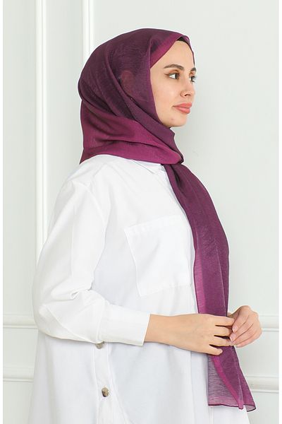 sefamerve 81059-01 Μοντέλο Dark Fuchsia Roe Gradient Twinkle Shawl