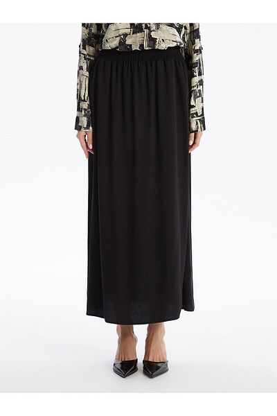 LC Waikiki Lcwk Women's Elastic Waist Straight Skirt