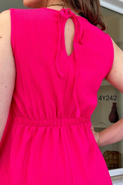 İnce Topuk Bürümcük Zero Sleeve Dress - 4Y242